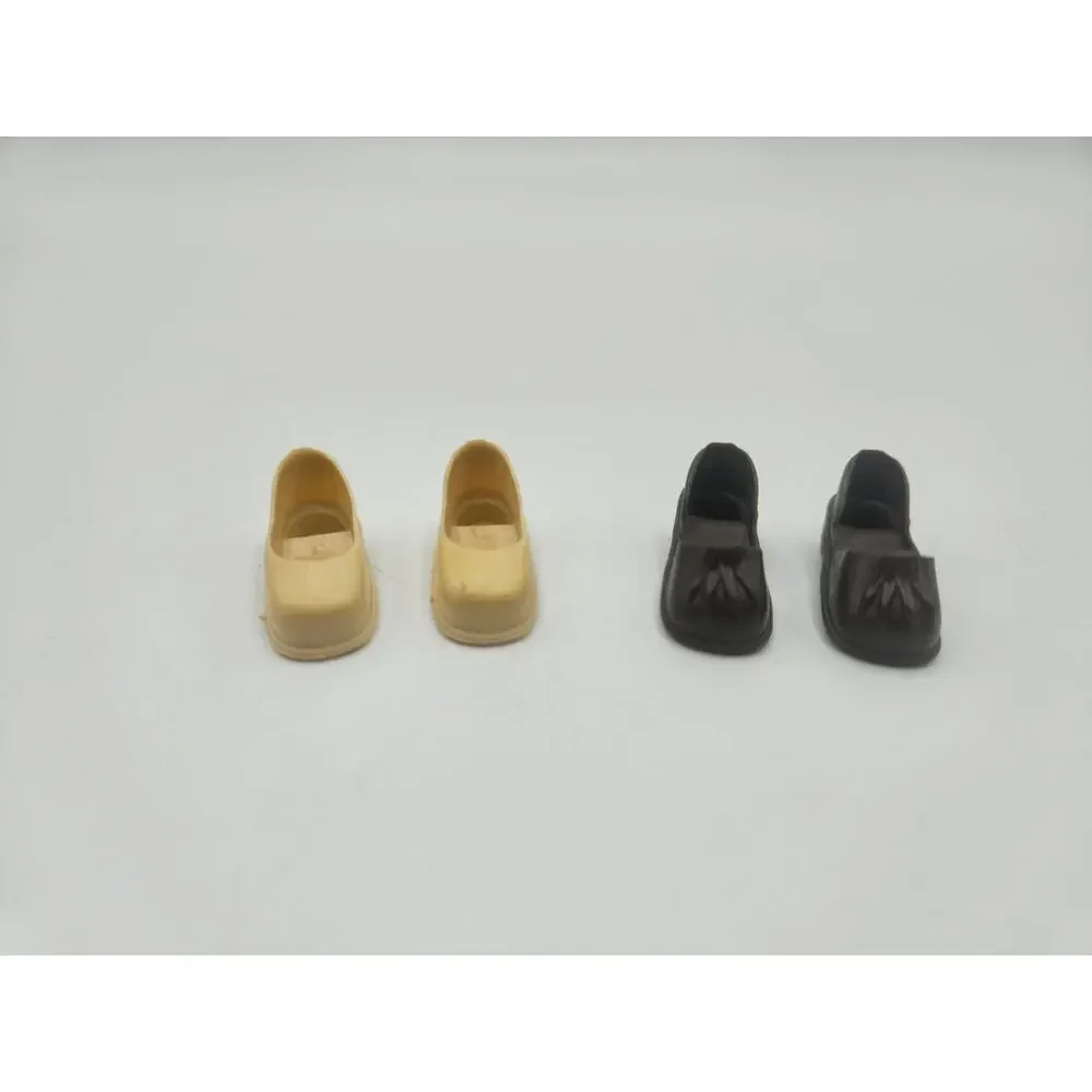 Vintage Marx Sindy‎ Doll Brown and Beige Shoes (2 Pair)